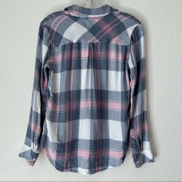 Rails Hunter Plaid Button Down In Mulberry Blue Size XS - Picture 10 of 16